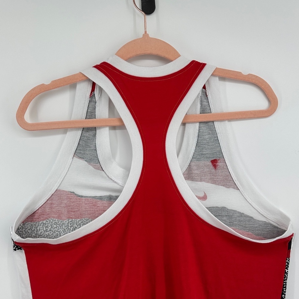 Nike Women's UGA Animal Print Red, Black, and White Tank Top Size XL - Picture 7 of 12